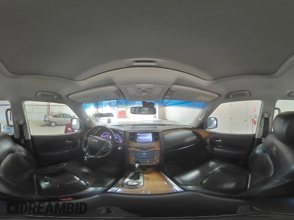2011 Infiniti QX56 7-passenger with VIN JN8AZ2NE3B9005965, listed as a Copart auction lot 79526624 with 169,888 mi miles and Salvage Title. Bid and sale history available at carsss.com. Image 13.