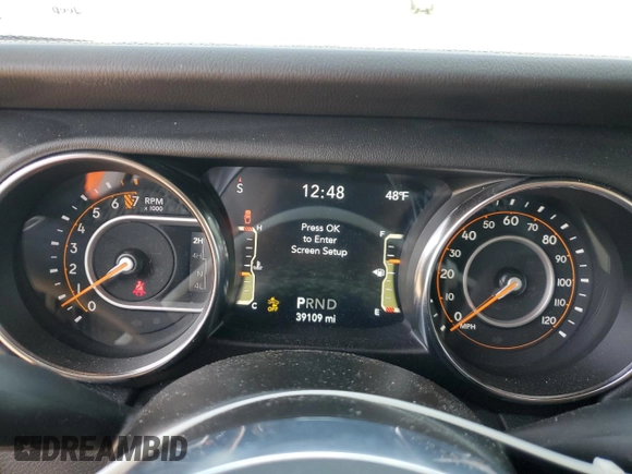 2021 Jeep Gladiator Overland with VIN 1C6HJTFG0ML603872, listed as a Copart auction lot 50242155 with 39,109 mi miles and Salvage title. Bid and sale history available at DreamBid. Image 9.