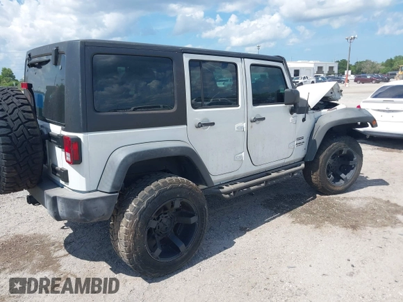 2016 Jeep Wrangler Unlimited Sport with VIN 1C4BJWDGXGL335825, listed as a IAAI auction lot 28960589 with 28,515 mi miles and . Bid and sale history available at DreamBid. Image 4.