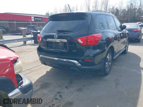 2017 Nissan Pathfinder SL with VIN 5N1DR2MM2HC694597, listed as a IAAI auction lot 41843269 with 115,583 mi miles. Bid and sale history available at carsss.com. Image 4.