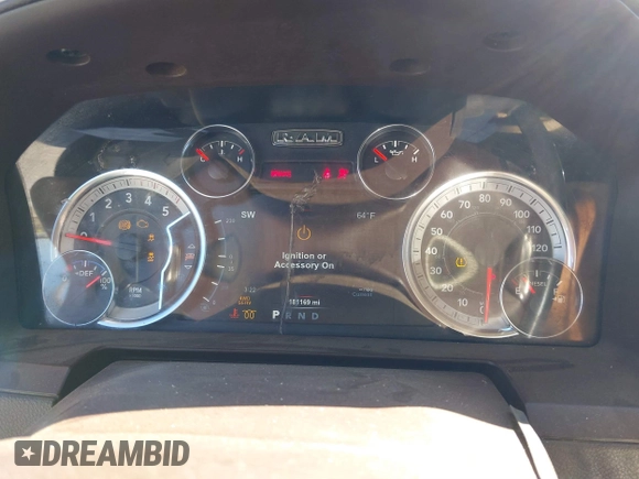 2018 Ram 2500 Laramie with VIN 3C6UR5NL5JG315081, listed as a IAAI auction lot 41858055 with 181,169 mi miles. Bid and sale history available at carsss.com. Image 7.