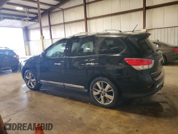 2013 Nissan Pathfinder Platinum with VIN 5N1AR2MM3DC637659, listed as a Copart auction lot 57296695 with 146,829 mi miles and Salvage title. Bid and sale history available at DreamBid. Image 2.