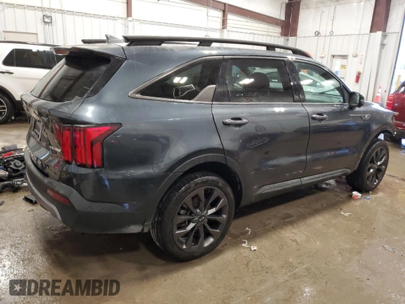 2021 Kia Sorento SX Prestige X-Line with VIN 5XYRKDLF0MG032651, listed as a Copart auction lot 85738784 with 67,914 mi miles and Salvage Title. Bid and sale history available at carsss.com. Image 3.