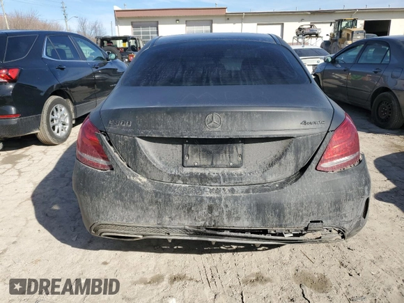 2015 Mercedes-Benz C-Class C 300 Luxury with VIN 55SWF4KB0FU012463, listed as a Copart auction lot 47119185 with 140,170 mi miles and Salvage Title. Bid and sale history available at carsss.com. Image 6.