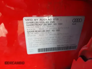 2020 Audi Q3 S line Prestige with VIN WA1FECF32L1123080, listed as a Copart auction lot 43293943 with 22,037 mi miles. Bid and sale history available at carsss.com. Image 13.