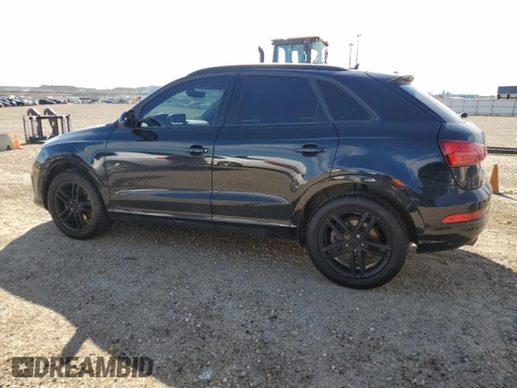 2018 Audi Q3 Premium with VIN WA1ECCFS0JR017413, listed as a Copart auction lot 62832335 with 112,795 mi miles and Salvage title. Bid and sale history available at DreamBid. Image 2.