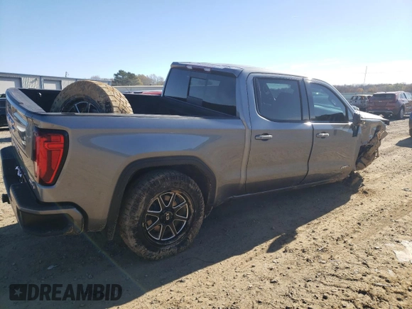 2021 GMC Sierra 1500 AT4 with VIN 3GTP9EED8MG386732, listed as a Copart auction lot 83474844 with 47,778 mi miles and Salvage Title. Bid and sale history available at carsss.com. Image 3.