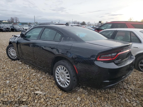 2020 Dodge Charger Police with VIN 2C3CDXKT7LH183760, listed as a Copart auction lot 81618524 with 54,955 mi miles and Salvage Title. Bid and sale history available at carsss.com. Image 2.