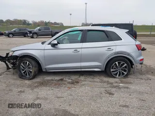 2022 Audi Q5 S line Premium Plus with VIN WA1EAAFY5N2058178, listed as a IAAI auction lot 40869433 with 21,931 mi miles. Bid and sale history available at carsss.com. Image 15.