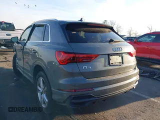 2021 Audi Q3 S line Premium with VIN WA1DECF37M1075942, listed as a IAAI auction lot 41192874 with 50,670 mi miles. Bid and sale history available at carsss.com. Image 3.