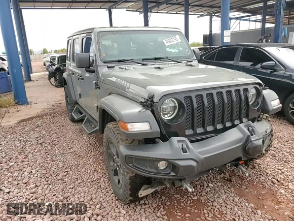 2022 Jeep Wrangler Unlimited Willys with VIN 1C4HJXDN8NW241324, listed as a Copart auction lot 49403795 with 25,727 mi miles and Salvage Title. Bid and sale history available at DreamBid. Image 11.