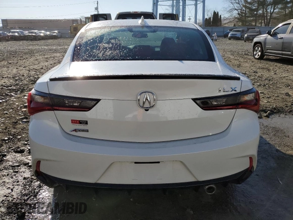 2022 Acura ILX w/Premium/A-Spec Package with VIN 19UDE2F86NA008991, listed as a Copart auction lot 48329275 with 13,442 mi miles and Salvage Title. Bid and sale history available at carsss.com. Image 6.