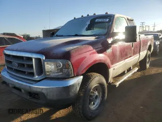 2004 Ford Super Duty F-250 XL with VIN 1FTNX21L14EC45372, listed as a Copart auction lot 43745835 with 288,130 mi miles and Salvage Title. Bid and sale history available at carsss.com. Image 1.