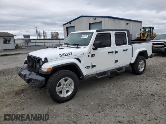 2022 Jeep Gladiator Texas Trail with VIN 1C6HJTAG3NL166183, listed as a Copart auction lot 51061295 with 20,112 mi miles and Salvage Title. Bid and sale history available at carsss.com. Image 1.