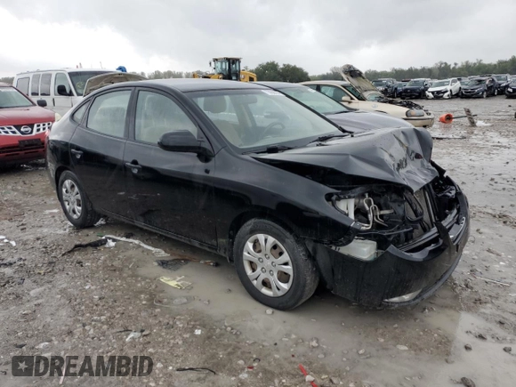 2010 Hyundai Elantra GLS with VIN KMHDU4AD6AU930974, listed as a Copart auction lot 73050024 with 76,430 mi miles and Salvage title. Bid and sale history available at DreamBid. Image 4.