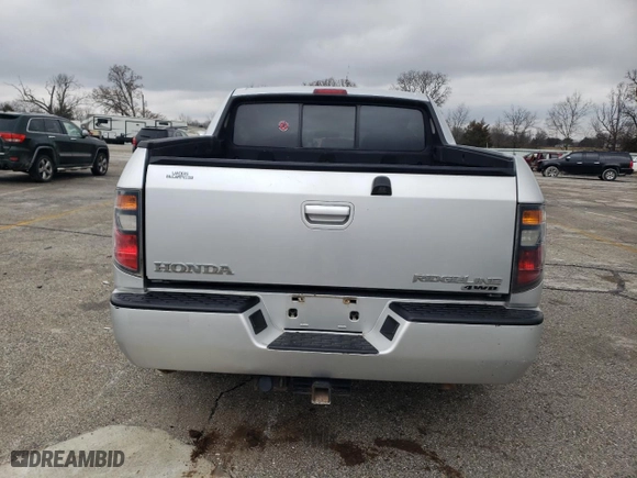 2008 Honda Ridgeline RTL with VIN 2HJYK16538H514143, listed as a Copart auction lot 43135715 with 202,865 mi miles and Salvage Title. Bid and sale history available at carsss.com. Image 6.