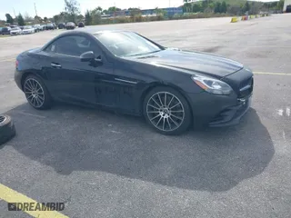 2018 Mercedes-Benz SLC with VIN WDDPK3JA1JF151757, listed as a IAAI auction lot 41234787 with 68,035 mi miles. Bid and sale history available at carsss.com. Image 1.
