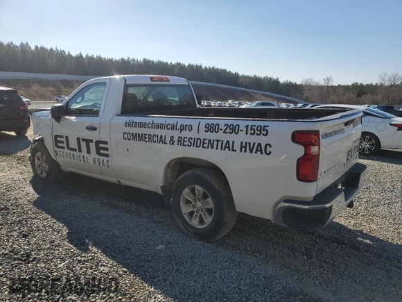 2021 Chevrolet Silverado 1500 Work Truck with VIN 3GCNWAEF7MG270058, listed as a Copart auction lot 89109935 with 65,155 mi miles and Salvage Title. Bid and sale history available at carsss.com. Image 2.