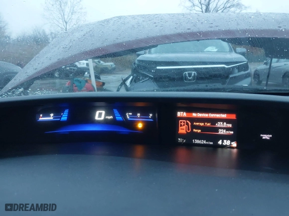 2013 Honda Civic Sdn LX with VIN 2HGFB2F53DH595982, listed as a IAAI auction lot 40926264 with 138,624 mi miles. Bid and sale history available at carsss.com. Image 7.