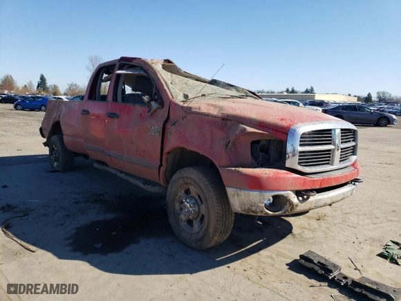 2007 Dodge Ram 2500 SLT with VIN 1D7KS28C37J564698, listed as a Copart auction lot 47464775 with 0 mi miles and Salvage Title. Bid and sale history available at carsss.com. Image 4.