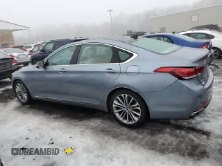 2017 Genesis G80 3.8L with VIN KMHGN4JE5HU199290, listed as a Copart auction lot 45320385 with 24,571 mi miles and Salvage Title. Bid and sale history available at DreamBid. Image 2.
