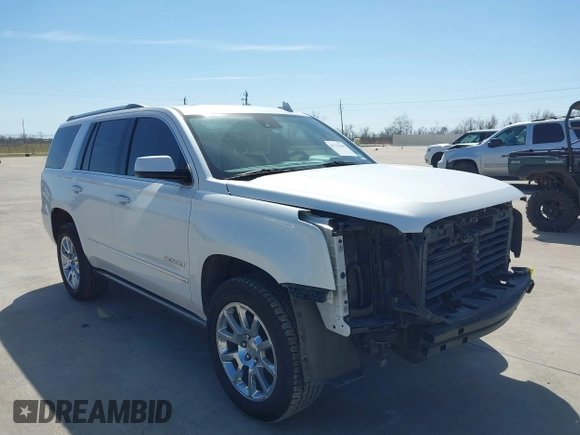 2017 GMC Yukon Denali with VIN 1GKS1CKJ3HR315982, listed as a IAAI auction lot 41721285 with 116,398 mi miles. Bid and sale history available at carsss.com. Image 1.