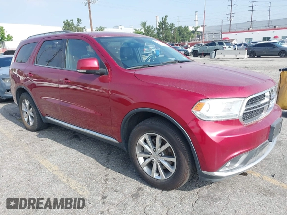 2015 Dodge Durango Limited with VIN 1C4RDHDG9FC100932, listed as a IAAI auction lot 42339913 with 134,865 mi miles and . Bid and sale history available at DreamBid. Image 1.