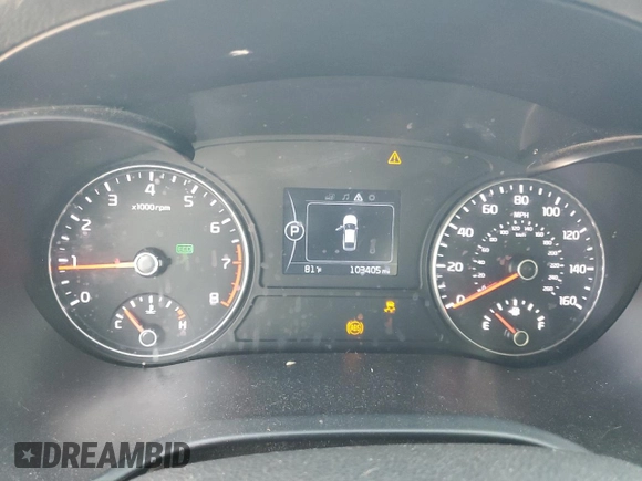 2018 Kia Optima LX with VIN 5XXGT4L35JG254628, listed as a Copart auction lot 47185345 with 103,405 mi miles and Salvage title. Bid and sale history available at DreamBid. Image 9.