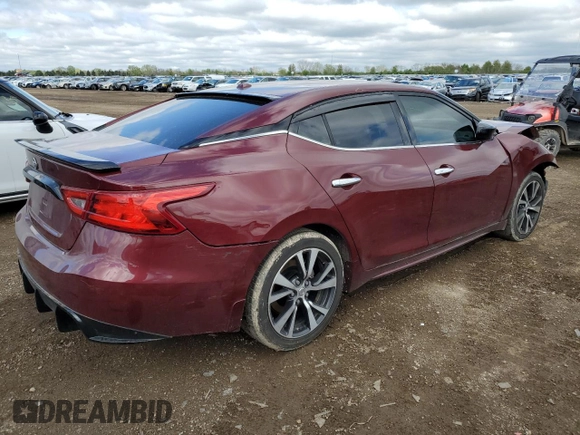 2017 Nissan Maxima SV with VIN 1N4AA6AP3HC363862, listed as a Copart auction lot 55650735 with 86,766 mi miles and Clean Title. Bid and sale history available at DreamBid. Image 3.