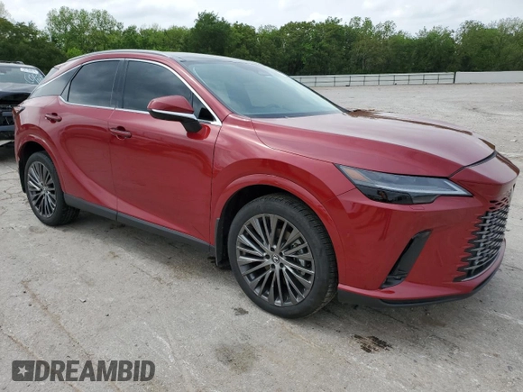 2023 Lexus RX 350 with VIN 2T2BAMBA3PC017342, listed as a Copart auction lot 55048645 with 21,543 mi miles and Salvage title. Bid and sale history available at DreamBid. Image 4.