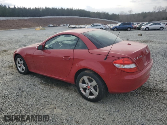 2008 Mercedes-Benz SLK-Class 3.0L with VIN WDBWK54F68F187946, listed as a Copart auction lot 43484745 with 104,011 mi miles and Salvage Title. Bid and sale history available at carsss.com. Image 2.