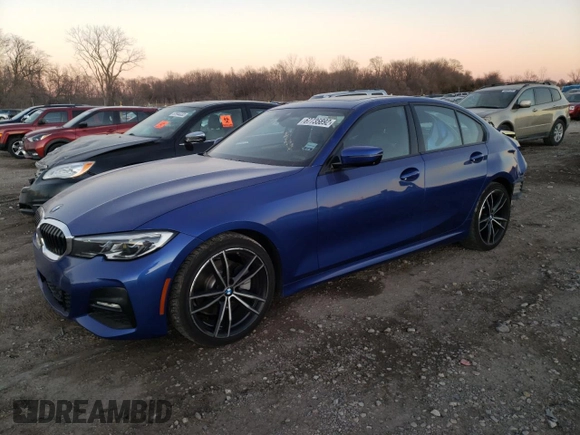 2019 BMW 3 Series 330i xDrive with VIN WBA5R7C52KAJ78370, listed as a Copart auction lot 67735892 with 75,102 mi miles. Bid and sale history available at carsss.com. Image 1.