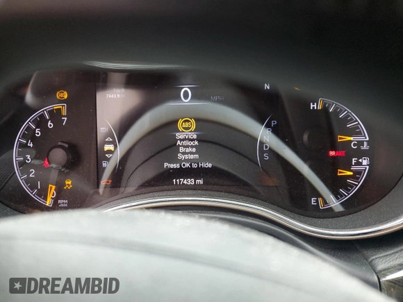 2015 Jeep Grand Cherokee Overland with VIN 1C4RJECG7FC872175, listed as a Copart auction lot 50653205 with 117,433 mi miles and Salvage title. Bid and sale history available at DreamBid. Image 9.