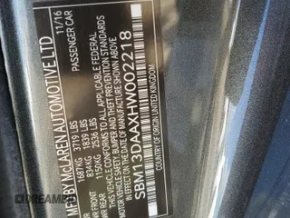 2017 McLaren 570S z VIN SBM13DAAXHW002218, wystawiony jako Copart lot #41875174 z przebiegiem 27 857 mil mil oraz . Historia ofert i sprzedaży dostępna na DreamBid. Obrazek 13.