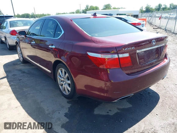 2007 Lexus LS 460 with VIN JTHBL46F975000819, listed as a IAAI auction lot 42547913 with 221,827 mi miles and . Bid and sale history available at DreamBid. Image 3.