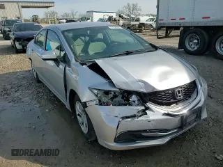 2015 Honda Civic Sedan LX with VIN 19XFB2F59FE206405, listed as a Copart auction lot 51290785 with 174,936 mi miles and Salvage Title. Bid and sale history available at carsss.com. Image 10.
