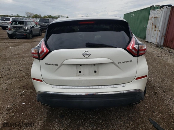 2015 Nissan Murano Platinum with VIN 5N1AZ2MG3FN211374, listed as a Copart auction lot 72169084 with 139,291 mi miles and Salvage Title. Bid and sale history available at carsss.com. Image 6.