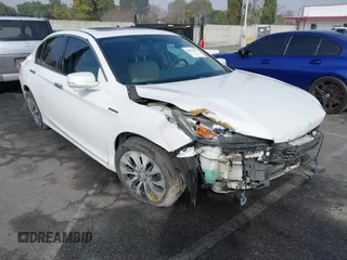 2014 Honda Accord EX-L with VIN 1HGCR6F50EA004853, listed as a IAAI auction lot 41621577 with 157,740 mi miles and . Bid and sale history available at DreamBid. Image 1.