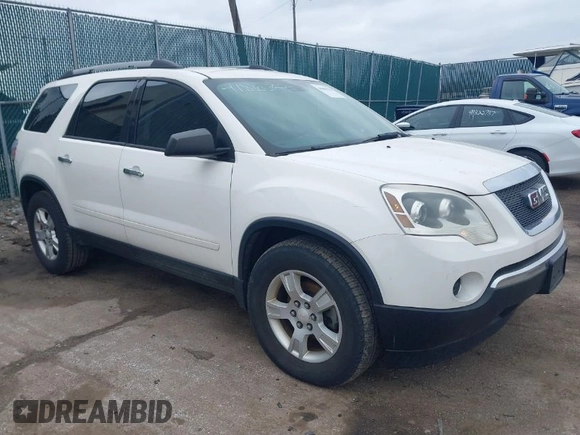 2011 GMC Acadia SL with VIN 1GKKRNEDXBJ170049, listed as a IAAI auction lot 41865623 with 126,862 mi miles and . Bid and sale history available at carsss.com. Image 1.