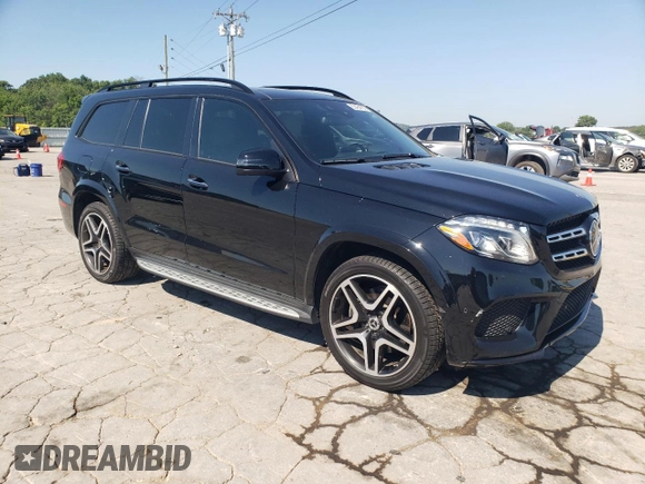 2017 Mercedes-Benz GLS 550 with VIN 4JGDF7DE2HA957424, listed as a Copart auction lot 63464655 with 97,616 mi miles and Salvage title. Bid and sale history available at DreamBid. Image 4.