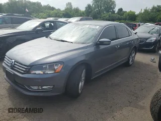 2015 Volkswagen Passat SEL Premium with VIN 1VWCV7A34FC006176, listed as a Copart auction lot 60224195 with 107,983 mi miles and Salvage title. Bid and sale history available at DreamBid. Image 1.
