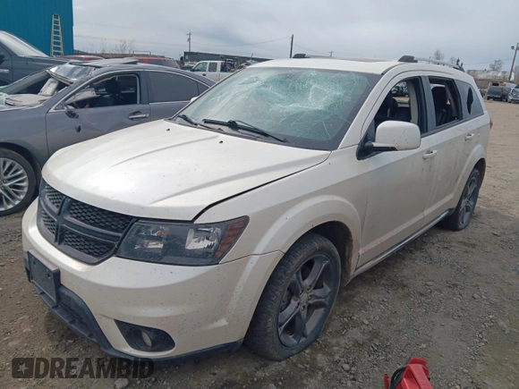2015 Dodge Journey Crossroad with VIN 3C4PDDGG6FT601017, listed as a Copart auction lot 55485625 with 102,698 mi miles and Salvage title. Bid and sale history available at DreamBid. Image 1.