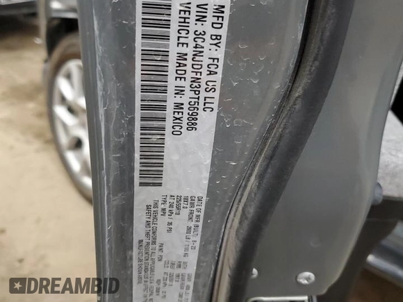 2023 Jeep Compass Latitude Lux with VIN 3C4NJDFN3PT569886, listed as a Copart auction lot 54680145 with 13,633 mi miles and Salvage title. Bid and sale history available at DreamBid. Image 13.
