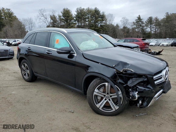 2018 Mercedes-Benz GLC with VIN WDC0G4KB0JV035850, listed as a Copart auction lot 46287195 with 0 mi miles and Salvage Title. Bid and sale history available at carsss.com. Image 4.