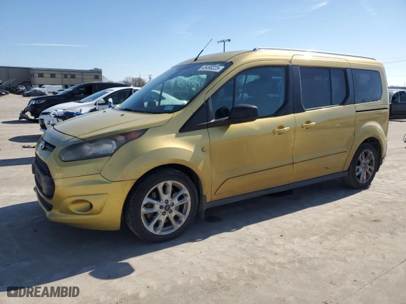 2014 Ford Transit Connect Wagon XLT with VIN NM0GE9F7XE1157901, listed as a Copart auction lot 45498225 with 181,520 mi miles and Salvage Title. Bid and sale history available at carsss.com. Image 1.