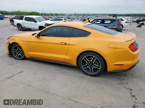 2022 Ford Mustang GT with VIN 1FA6P8CF7N5106241, listed as a Copart auction lot 51381095 with 60,264 mi miles and Salvage title. Bid and sale history available at DreamBid. Image 2.