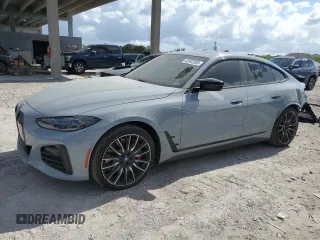2023 BMW i4 M50 with VIN WBY33AW04PFP53795, listed as a Copart auction lot 42402505 with 20,210 mi miles and Salvage Title. Bid and sale history available at carsss.com. Image 1.