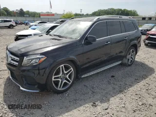 2017 Mercedes-Benz GLS 550 z VIN 4JGDF7DE6HA971780, wystawiony jako Copart lot #54227855 z przebiegiem 160 671 mil mil oraz Czysty tytuł • Clean title. Historia ofert i sprzedaży dostępna na DreamBid. Obrazek 1.