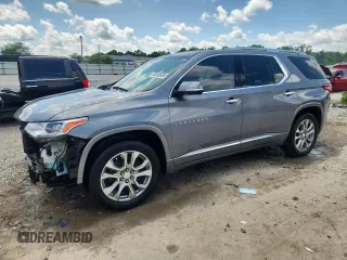 2018 Chevrolet Traverse Premier with VIN 1GNEVJKWXJJ232283, listed as a Copart auction lot 60808655 with Not provided miles and Salvage title. Bid and sale history available at DreamBid. Image 1.