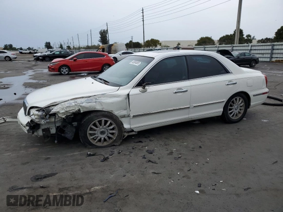 2005 Hyundai XG z VIN KMHFU45E55A381660, wystawiony jako Copart lot #45804805 z przebiegiem 130 480 mil mil oraz Szkoda całkowita • Salvage title. Historia ofert i sprzedaży dostępna na DreamBid. Obrazek 1.